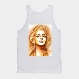 Famous gold lamé dress Tank Top